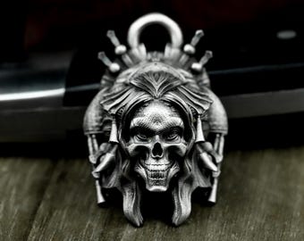 Japanese Spirit Enchantress Snake 925Silver Pendant - Mystical Yokai Handcrafted Jewelry - Ethereal Feminine Necklace