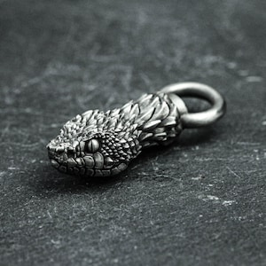 Coiled Snake Cremation Urn Pendant Necklace - Sterling Silver and Brass - Human or Pet Urn - Personalized Memorial Keepsake Gift