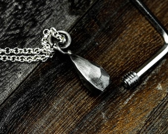 Cremation Urn Necklace, Teardrop Urn, Pet Lost Jewelry - Cremation Ash Necklace, Memorial Urn Jewelry, Teardrop Urn Pendant