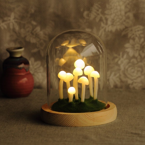 Handmade Mushroom Nightlight Enchant Your Home - A Fairy Tale Decorative Lamp Inspired by Nature's Whimsy