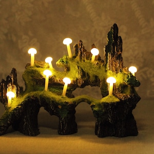 Rockery Zen Mushroom Night Light, Desktop Decor