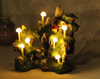 Handmade Mushroom Night Light, Desktop ornaments NL017