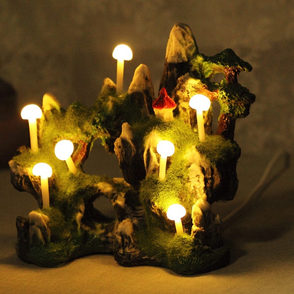 Handmade Mushroom Night Light, Desktop ornaments NL017