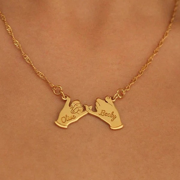 Gold Name Necklace Etsy