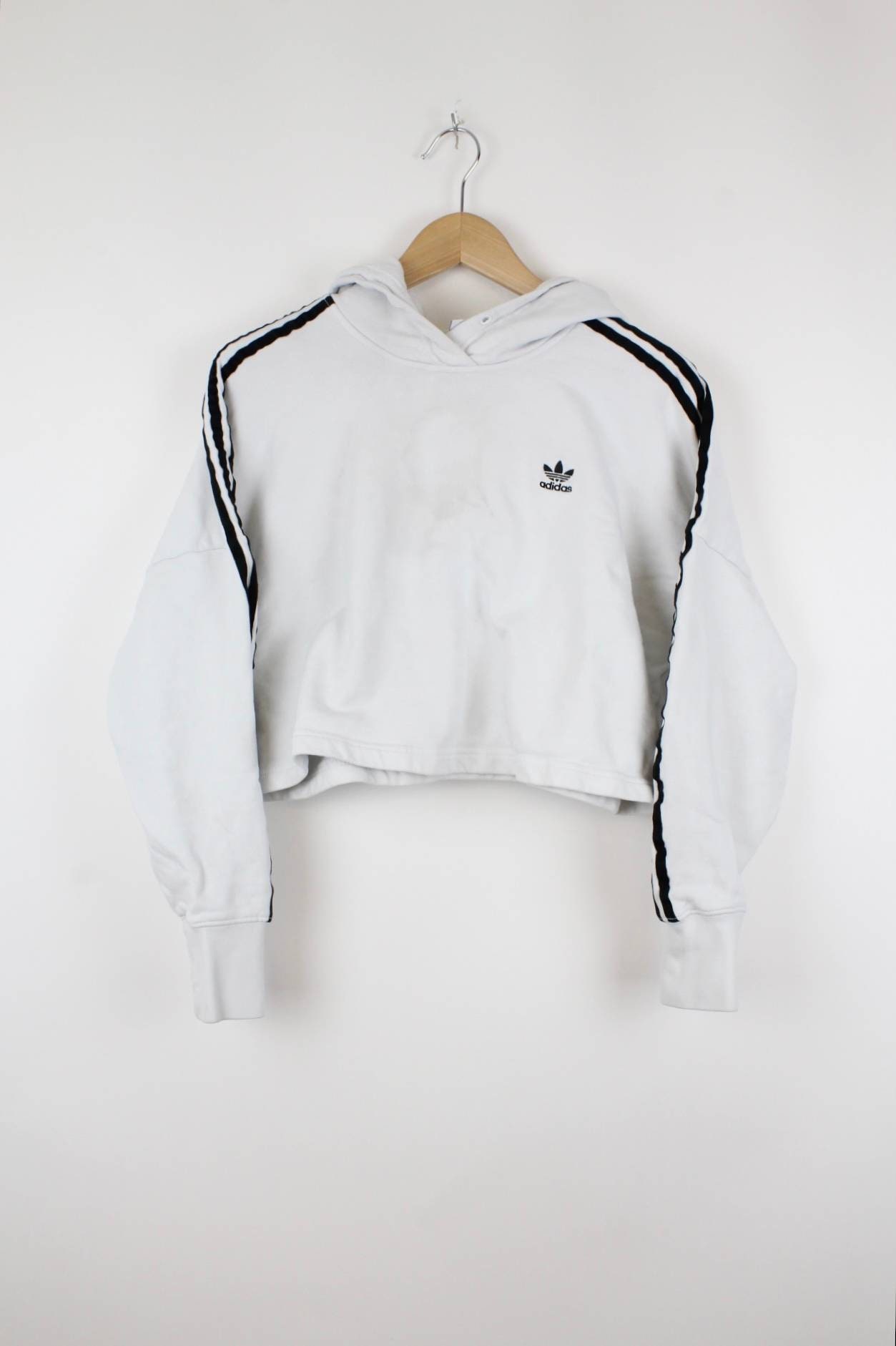 Vintage Adidas Hoodie White M - Etsy