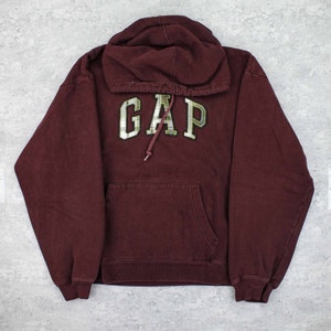 Vintage GAP Spellout Hoodie Braun - S