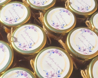 Mini pots personnalisé de caramel beurre salé| Cadeau invité mariage, anniversaire