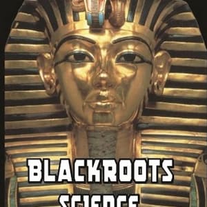 May include: A gold mask with a black and gold striped headdress. The mask has a cobra on top and the text "BLACKROOTS SCIENCE MODIMONCHO" below.