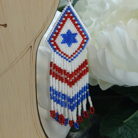 Rodeo Queen Western Style Beaded Fringe Pierced Earrings - Etsy