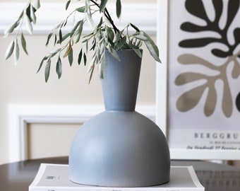 Flower Vase, Handmade Ceramic Vase | Laura Pure Vase, Centerpiece Vase, Table Top Decor, Handmade Pottery Vase, Decorative Flower Vase