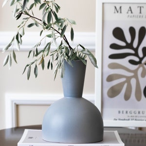 Flower Vase, Handmade Ceramic Vase | Laura Pure Vase, Centerpiece Vase, Table Top Decor, Handmade Pottery Vase, Decorative Flower Vase