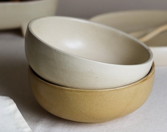 Handmade Ceramic Bowl, Pottery Bowl Set, Pottery Bowl, Salad Bowl, Appetizer Bowl, Soup Bowl, Serving Bowl, FREE SHIPPING