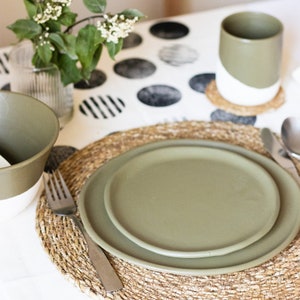 Handmade Ceramic Dinner Plate Set of 1-12 Handmade Ceramic Side Plate, Dessert Plate, Side Platter, Cake Plate, Breakfast Plate image 7