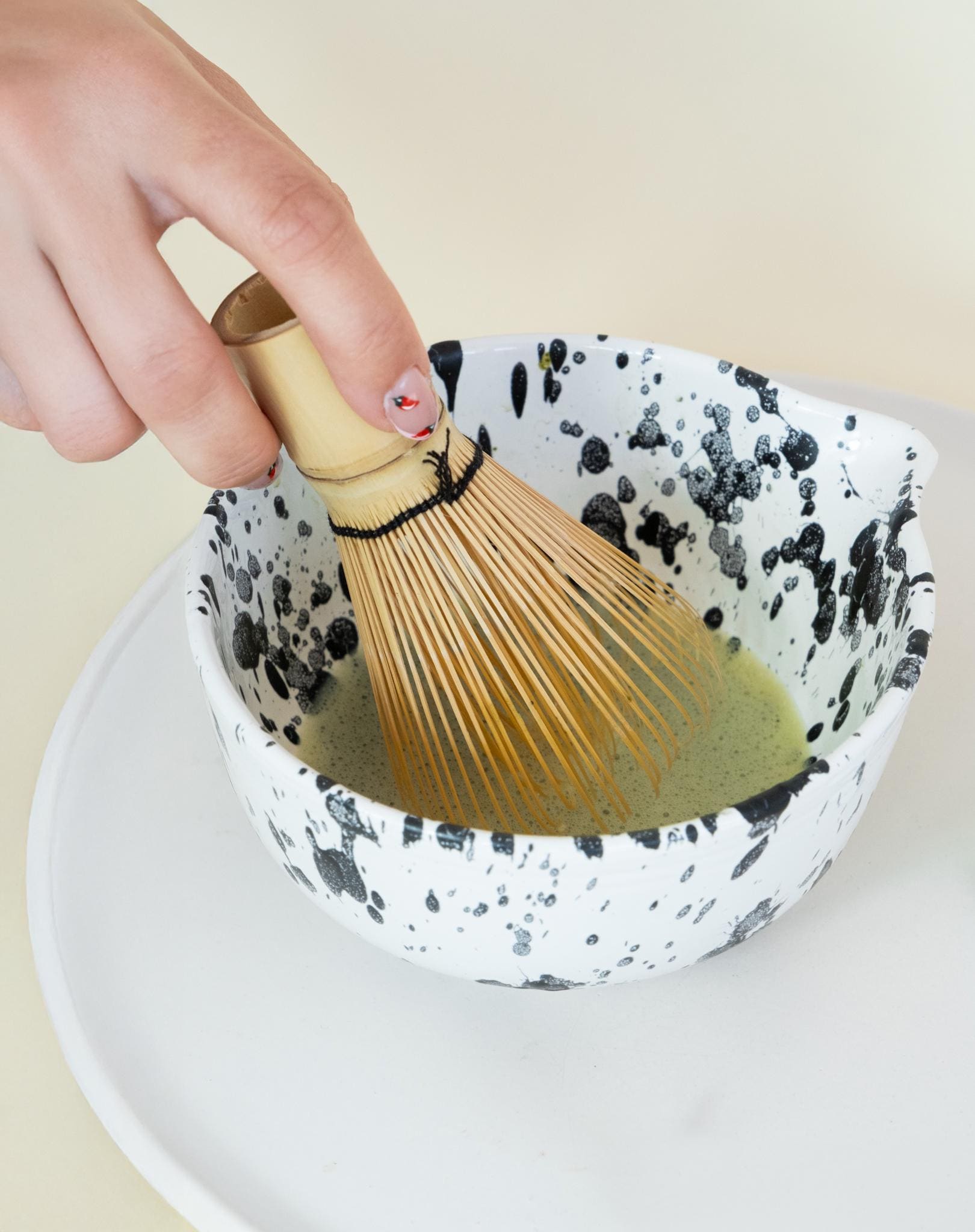 Ciotola Matcha Ceramica Set Per Tè Matcha In Ceramica Nera E Gialla Con Frusta In Bambù New Set Regalo Per Amanti Del Tè Matcha
