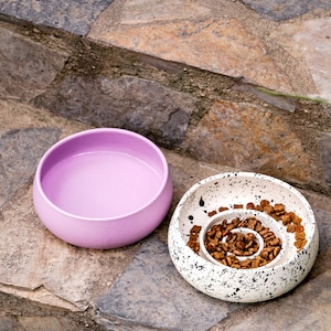 Tigela de cerâmica feita à mão para animais de estimação, tigela para cães, tigela para gatos, tigela para comida e água. Novos donos de animais de estimação, novas casas, presente de Natal, frete grátis.