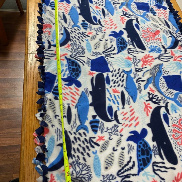 Fleece Tie Blanket Etsy