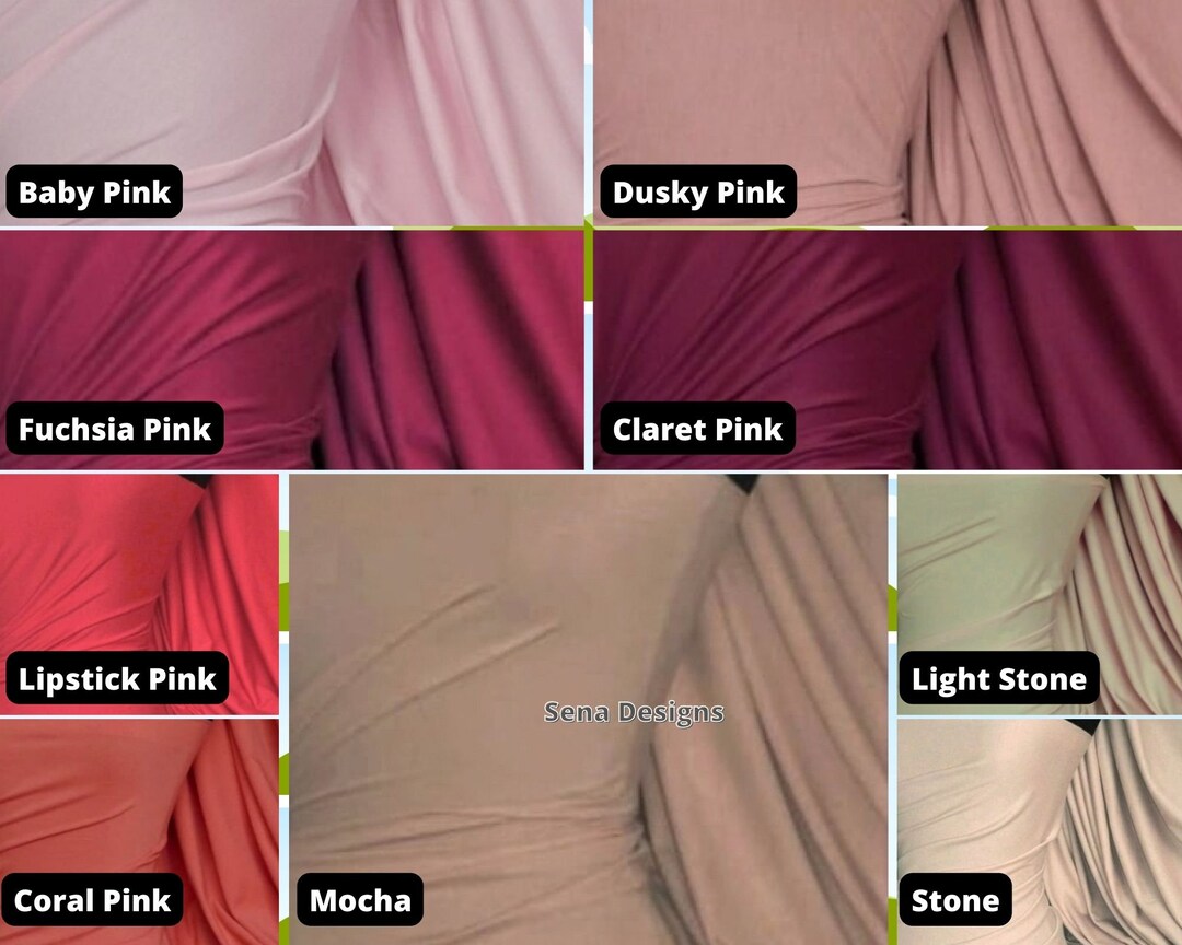 Cotton Elastane Jersey Fabric 4 Way Stretch Lycra Dressmaking Etsy