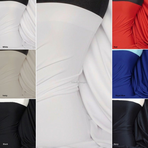 Tela de buceo lisa, jersey elástico, bodycon, spandex, material de Lyrca RM792