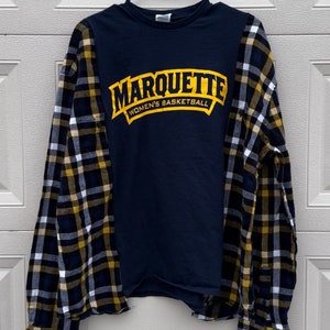 Reworked Marquette University Flannel T-shirt