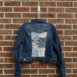 Reworked patched jean Jacket