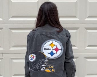Reworked Steelers jean shirt