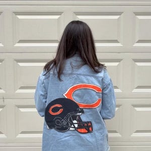 Camisa vaquera de los Chicago Bears rediseñada
