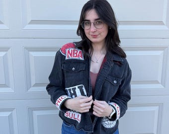 Reworked Cropped Bulls Jacket