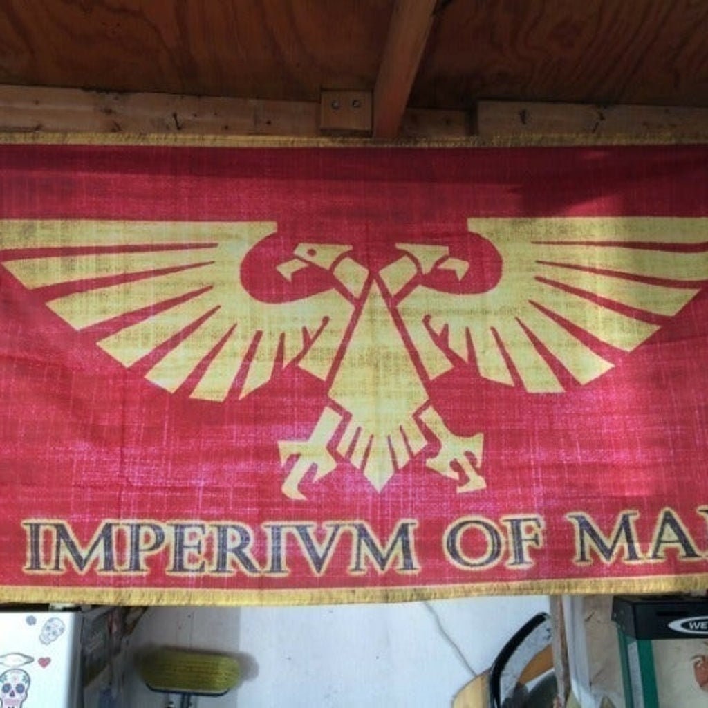 Warhammer 40000 5ft Imperium of Man Flag Etsy
