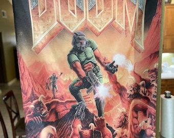 Doom 5ft Flag PC 1993 id Software Banner Poster