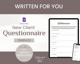 New Client Onboarding Questionnaire Template Virtual Assistant Onboarding Process Small Business  Client Intake Onboarding Coach Checklist
