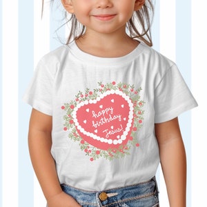 Happy birthday Jesus Cake Youth and Toddler Tee - Cute Christian Christmas Shirt for School parties - Catholic Kids Holiday Outfit Idea