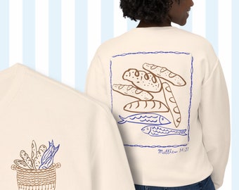 Five Loaves Two Fish Sweatshirt, Christian Comfort Colors® Apparel