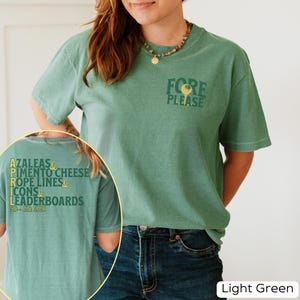 Fore Please April Golf Tournament 2026 Comfort Colors® Tee - Gift for Golf Lover - Azalea & Pimento Cheese Spectator T-shirt