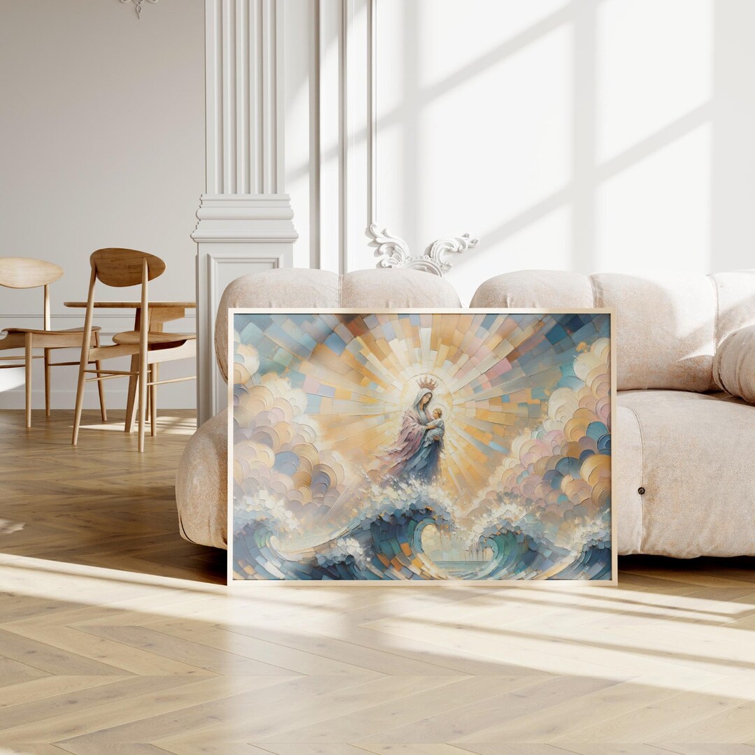 Holy Home Wall Art - Stella Maris, Our Lady of the Sea Painting - Print ...