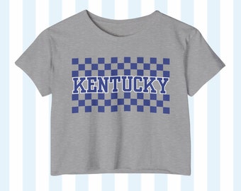Damen Collegiate Crop Tee - Kentucky Collegiate Wear, Kentucky Wildcat, bbn, Kentucky Geschenk für sie, Kentucky Basketball Outfit, Sommer