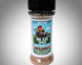 No Salt UrsaMax™ Italian Mediterranean Big Axe Spice® Salt Free Seasonings