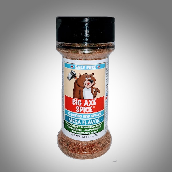 No Salt Mega Flavor™ All Purpose Big Axe Spice® Salt Free Seasonings