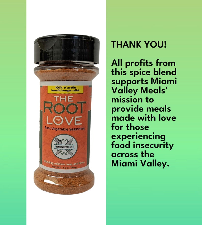 MVM Miami Valley Meals Angie's The Root of Love Root and Other Vegetable Seasoning Blending Mission, Love, and Flavor image 1