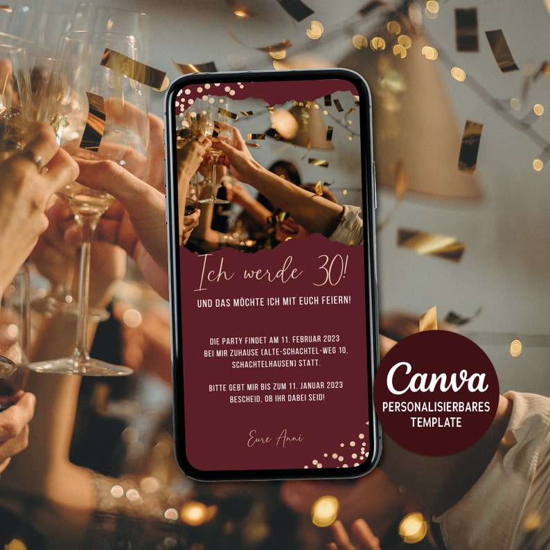 Digital Birthday Invitation Card I Birthday Invitation Templates I