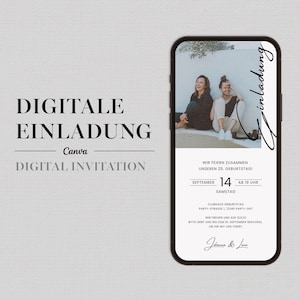 Verjaardagsuitnodiging I Digitale uitnodiging Dubbele verjaardag I Digitale uitnodiging voor verjaardag I Uitnodiging Whatsapp I Uitnodiging met foto 10