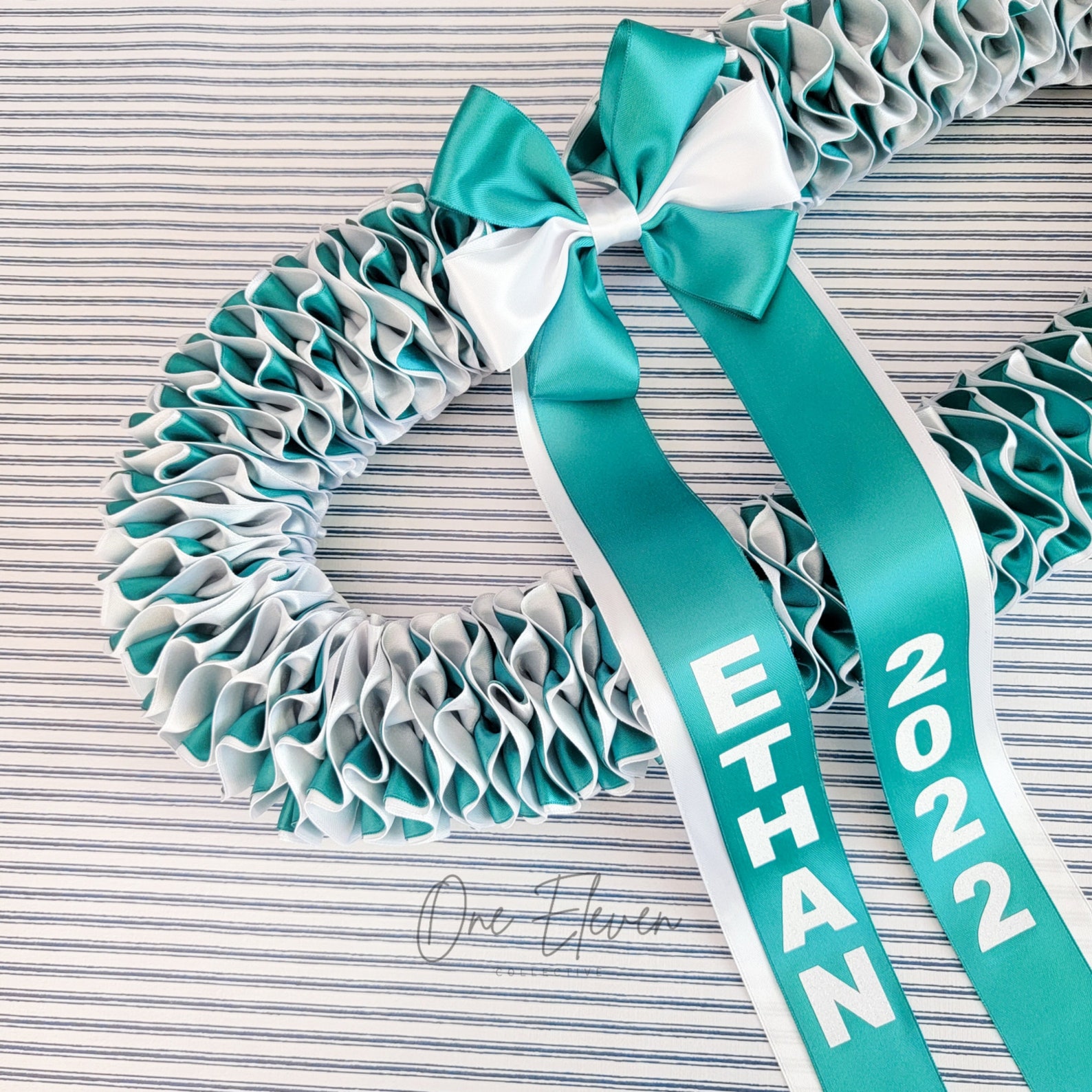 Doublesided Plumeria Lei Satin Ribbon Lei Floral Lei Etsy