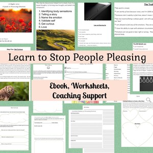 Mental Health Worksheet,Self Care Workbook,Peace Love,People Pleaser,Self Reflection Printable,Relaxation Gifts,Self Development Worksheet
