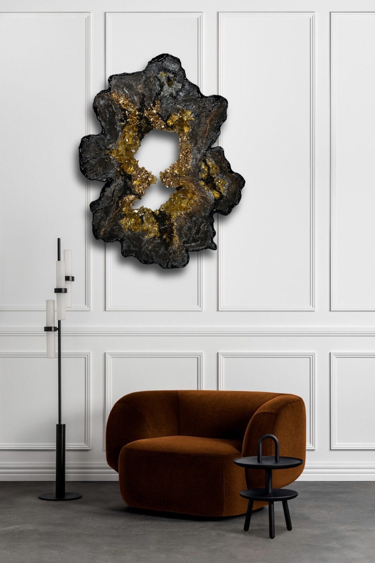 Jolene 24'x19' Luxury 3D Wall Art,sculptural Painting,resin Art,3d