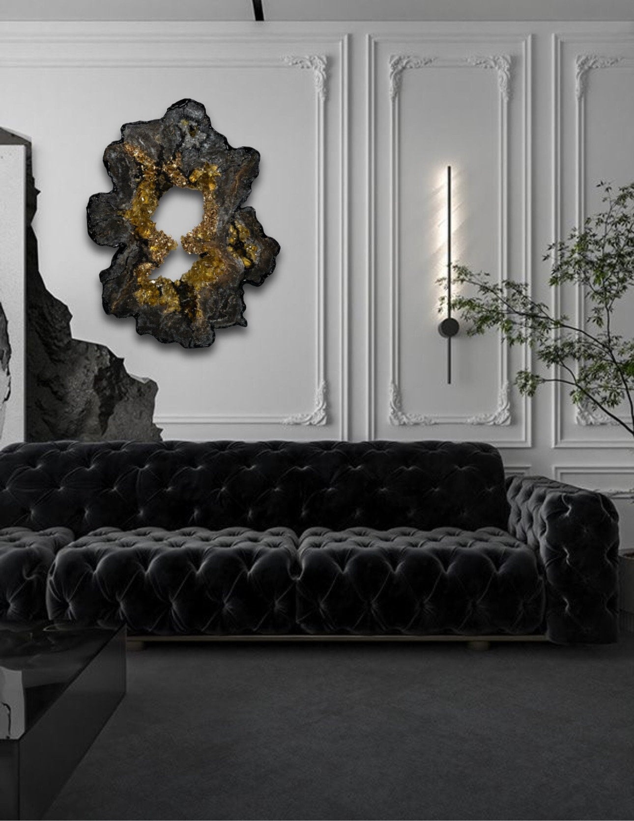 Jolene 24'x19' Luxury 3D Wall Art,sculptural Painting,resin Art,3d