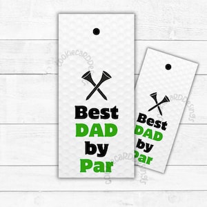 Etichette regalo Best DAD by Par - SKINNY 1,5" X 3,25" - Felice festa del papà - Etichette di testo moderne
