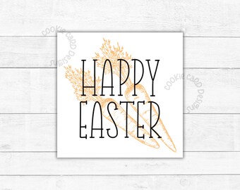 Happy Easter Gift Tags  - 2" & 2.5" Printable Easter Holiday Cookie/Gift/Favor Tags