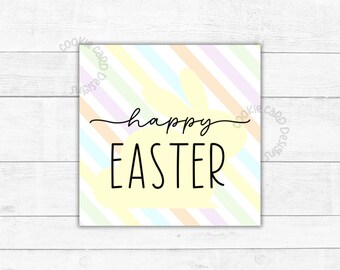 Easter Gift Tags - 2" & 2.5" Printable Easter Gift/Favor Tags - Easter Bunny Gift Tag