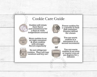 Afdrukbare onderhoudskaarten voor koekjes: bijsluiter bakkerijverpakking (pdf)