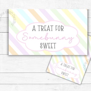 Adornos para bolsas de Pascua - Empaque - Tarjetas de Pascua imprimibles de 8,9 x 12,7 cm - Mini tarjetas de regalo para galletas, dulces o recuerdos