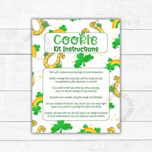 Cookie Kit Anleitungskarten 3,5 "x 5" DDR Royal Icing DIY Cookie Kit Anleitungskarten - Anleitung zum Dekorieren von Zuckerkeksen